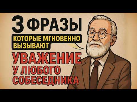 Видео: 3 фразы, которые мгновенно вызывают уважение у ЛЮБОГО собеседника