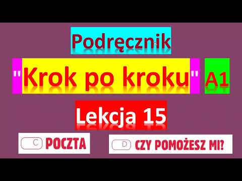 Видео: Krok po kroku A1. Урок 15, часть 3. Język polski.