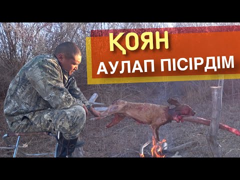 Видео: ҚОЯН АУЛАП, ОТҚА АЙНАЛДЫРЫП ПІСІРДІМ. ЗАЯЦ НА ВЕРТЕЛЕ.