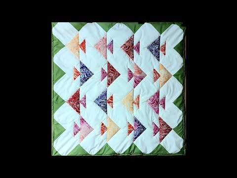 Видео: Пэчворк для начинающих. Детское одеяло с блоком Рыбки. Быстрым способом.
