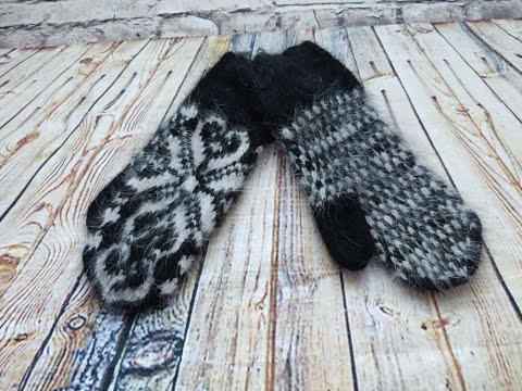 Видео: Свяжем варежки  с орнаментом...мк, #вязание#вязаниеварежек#молодойблогер#вязаниеспицами#