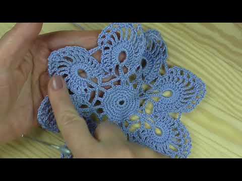 Видео: Medallion Openwork motif Round napkin Part 3  Медальон Ажурный мотив Круглая салфетка Часть3