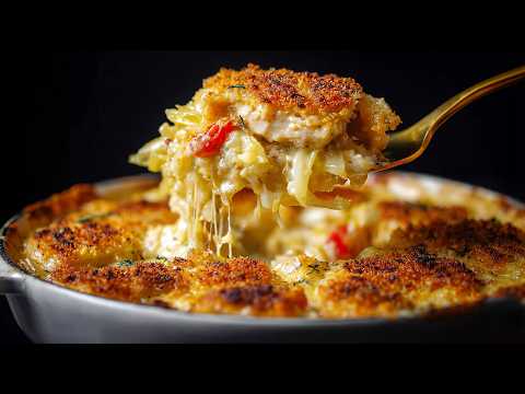 Видео: Забудьте о скучных запеканках! Курица с сыром и капустой — это просто волшебство 🔥