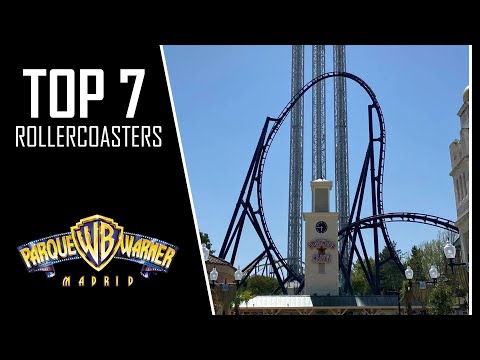 Видео: TOP 7 американские горки - Parque Warner Madrid