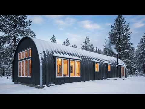 Видео: Утепленные дома из Quonset Hut: от металлического сарая до теплого зимнего убежища