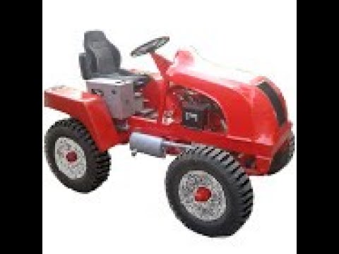 Видео: Обзор самодельного минитрактора. часть 1.