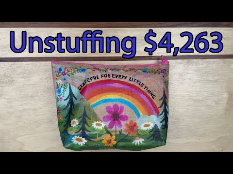 Видео: Распаковываем 4263 доллара в рамках завершённых челленджей по сбережению! | Сколько долларов мы с...