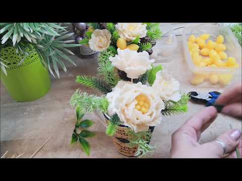 Видео: Мыловарение. Новогодний букет в кружке.