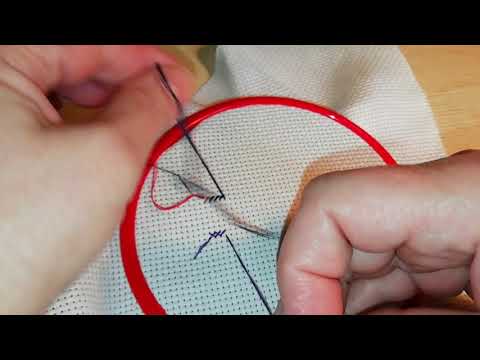 Видео: 252 #ЗАКРЕПКА НИТИ ПЕТЕЛЬКОЙ в 3 и 5 нитей/Как это делают мои зрители/Вышивка крестиком