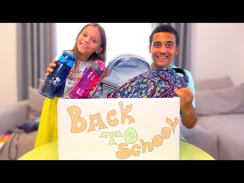 Видео: Back to School ПАПА управляет нашей Канцелярией Челлендж My little Nastya