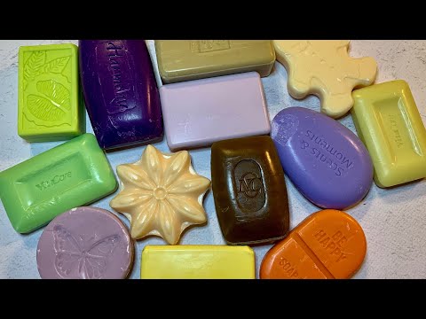 Видео: Asmr soap cutting/Satisfying video/Dry soap/Асмр резка мыла