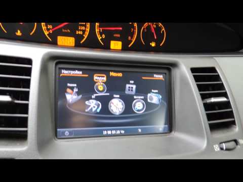 Видео: GPS магнитола Nissan Primera p12
