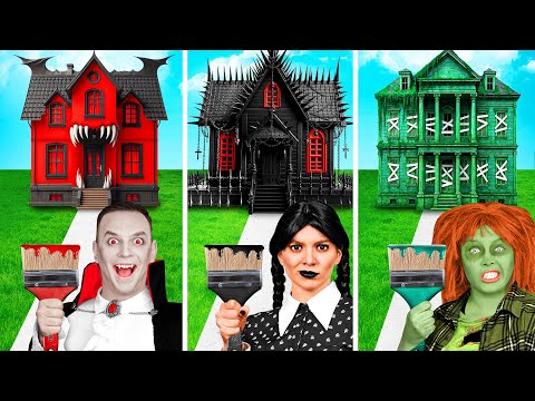 Видео: Домики Одного Цвета Челлендж | Смешные Ситуации и Неудачи от BaRaDa Challenge