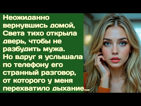 Видео: «Я всё устрою, она ничего не узнает…» — муж не знал, что жена всё слышала!