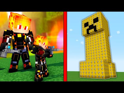 Видео: РЕБЯТА СПРЯТАЛИСЬ В ГОЛОВЕ КРИПЕРА ИЗ ЛАКИ БЛОКОВ В МАЙНКРАФТ ! Алексбой Minecraft