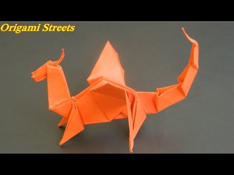 Видео: Как сделать дракона из бумаги. Оригами дракон