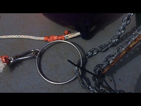 Видео: Как настроить и использовать ленивую леску с кольцом Alderney для подъема якоря во время рыбалки ...