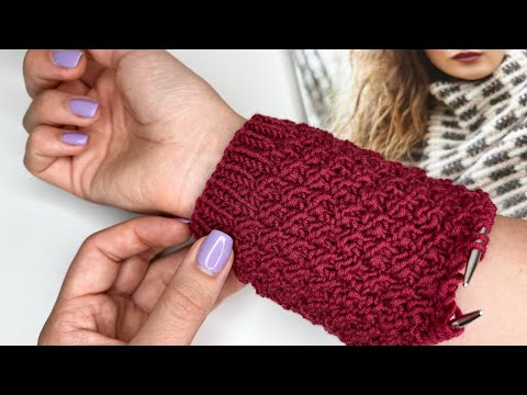 Видео: Слишком ПРОСТО - слишком КРАСИВО! СКОРЕЕ СМОТРИ НА ЭТУ КРАСОТУ! Невероятно красивый узор спицами