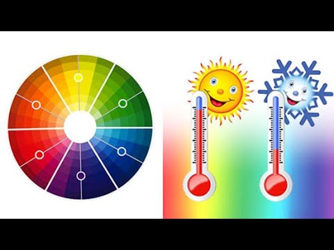 Видео: Температура цвета.  Тёплые и холодные оттенки и палитры //  Color temperature