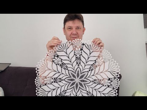 Видео: Шедевр крючком.  Седьмая часть.  Салфетка крючком