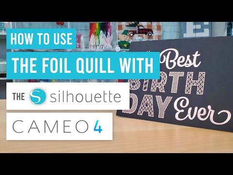 Видео: 😍 Как использовать фольгированное перо с Silhouette Cameo 4