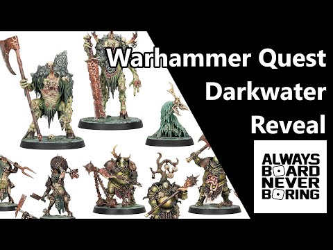 Видео: Предварительный обзор Warhammer Quest Darkwater | Более детальный обзор миниатюр и игрового проце...