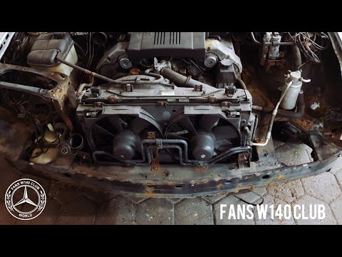 Видео: Оживление W140 S500 Mercedes Часть 1.