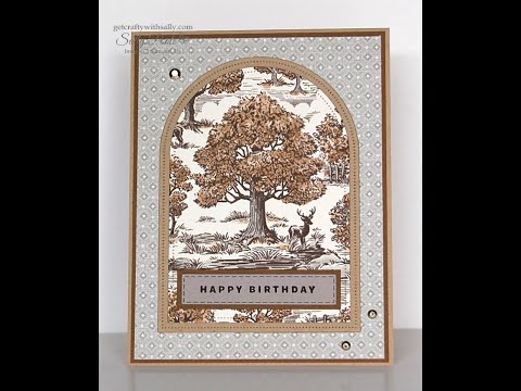 Видео: Открытка для начинающих с использованием дизайнерской бумаги из серии Everyday Arches и Autumn To...