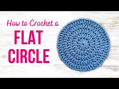 Видео: Как связать крючком плоский круг | ДЛЯ НАЧИНАЮЩИХ