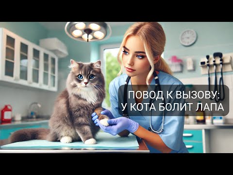 Видео: Повод к вызову: у кота болит лапа