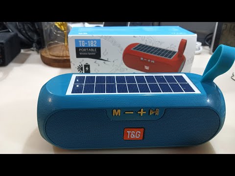 Видео: Solar Lamp TG-182 speaker - колонка с солнечной батареей, Bluetooth, TF, Line IN и радио