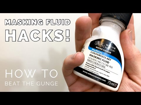 Видео: Хитрости с маскирующей жидкостью + Больше никаких липких кистей!!