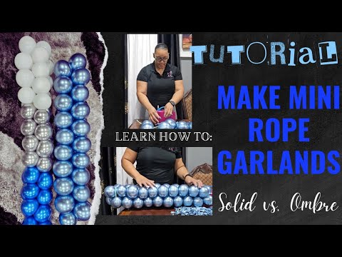 Видео: Мастер-класс по созданию мини-гирлянды из веревки 🎈 📚 | 2 способа | выделитесь среди остальных | ...