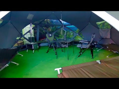 Видео: Расположение мебели в Yurta 5,0 Panorama Lux