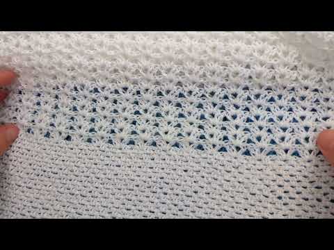 Видео: Два УЗОРА для ТУНИКИ ,  вязание КРЮЧКОМ ,  beautiful pattern ( узор №210)