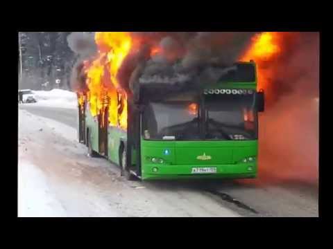 Видео: Пожар автобуса. Bus fire. #автобус #пожар #bus #fire #пермь