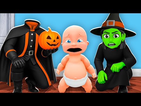 Видео: Малыш усыновлен семьей Хэллоуина!