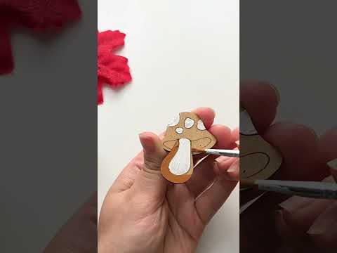 Видео: Веселий Мухомор #098 – брошка для розфарбовування