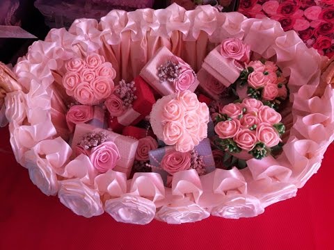 Видео: Как декорировать свадебную корзину  2 часть