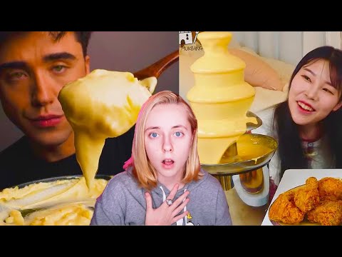 Видео: 🧀СКОЛЬКО ТУТ СЫРА? 🧀Что эти КОРЕЙЦЫ себе позволяют? реакция на асмр и мукбанг  №4
