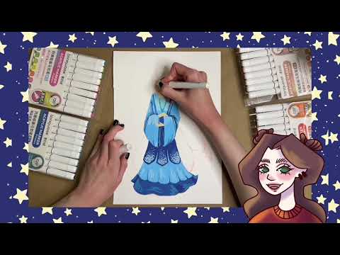 Видео: ПРОВЕРКА АКРИЛОВЫХ МАРКЕРОВ languo | испортила арт?