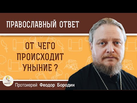 Видео: От чего происходит уныние? Что такое уныние? Как бороться с унынием? Протоиерей Феодор Бородин