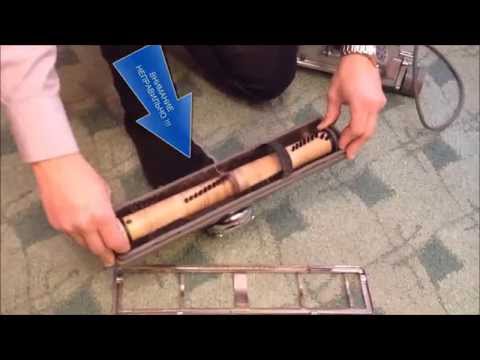 Видео: Кирби насадка для ковров. Для чего в ней выбивание , при чем тут ремешок и как его заменить.