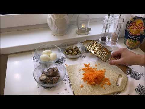 Видео: Салат с консервированной скумбрией и маринованными шампиньонами🥣🥗// Новая кастрюля🍲💖// Покупочки✨🍀