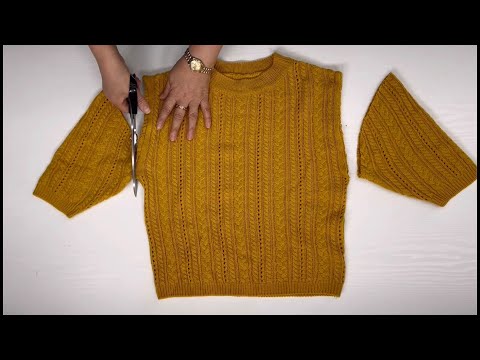 Видео: [DIY] Обязательно сдайте на переработку те трикотажные изделия, которые вы не можете носить!