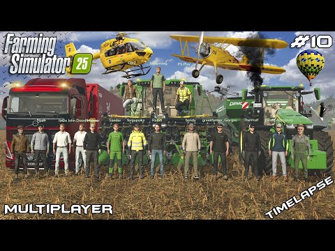 Видео: УБОРКА ВСЕХ КУКУРУЗНЫХ ПОЛЕЙ — 300 ГА | Hutan Pantai | Farming Simulator 25 Многопользовательский...