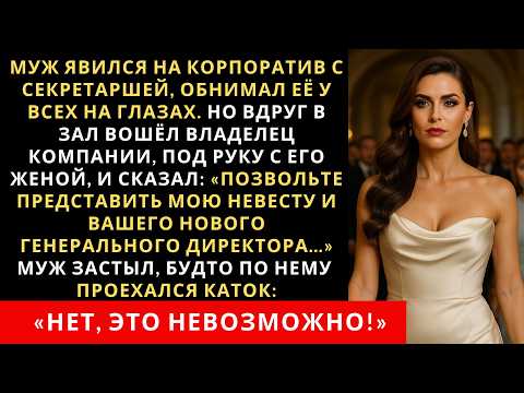 Видео: Муж явился на корпоратив с секретаршей, обнимал её у всех на глазах  Но вдруг в зал вошёл владелец