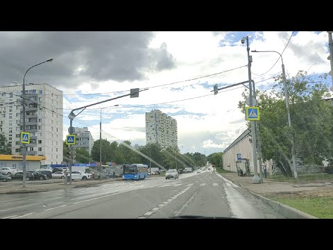 Видео: На машине по Москве. Июль 2022. By car in Moscow. July 2022.