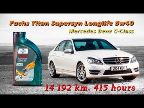 Видео: Fuchs Titan Supersyn LL 5w40 (отработка из Mercedes - 14 192 км., 415 моточасов)