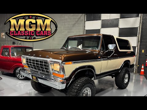 Видео: Ford Bronco 1979 года, восстановленный для продажи. Посетите наш сайт Mgmclassiccars.com